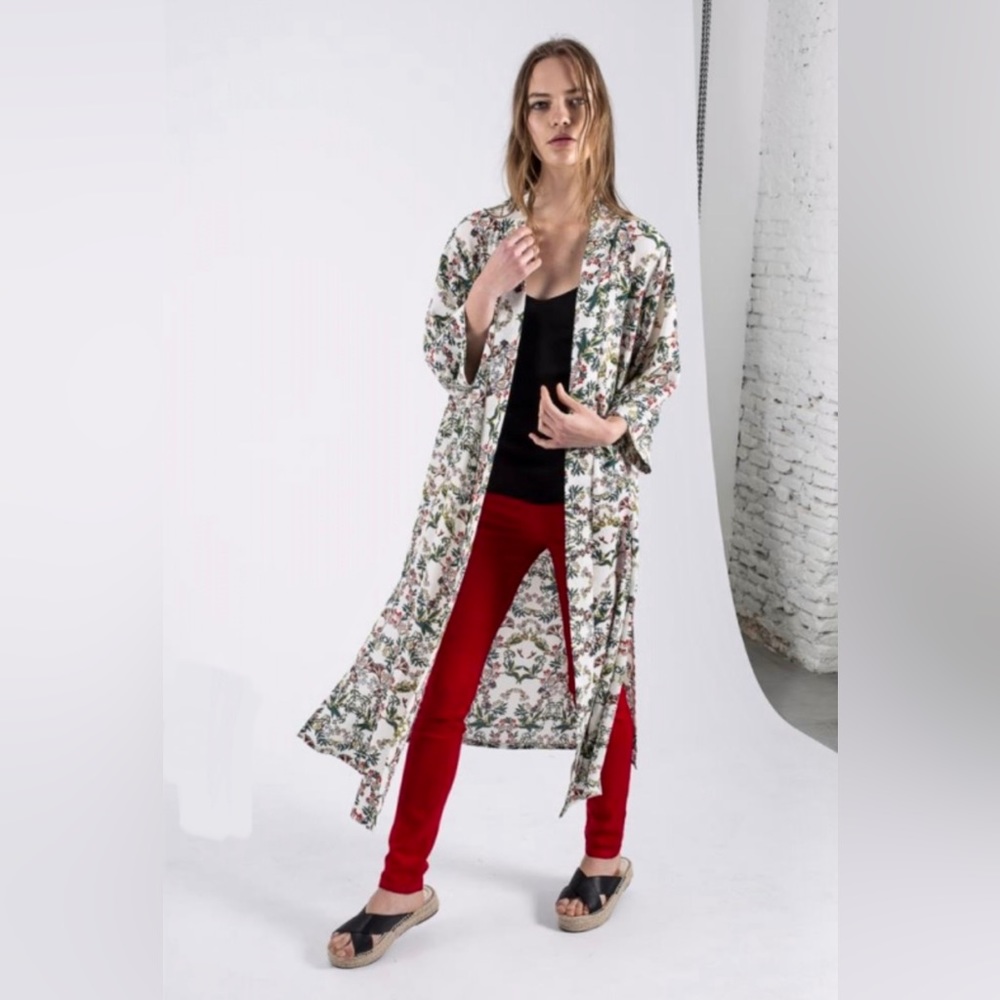 Compania Fantastica Floral Kimono Duster